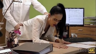 LOAN4K&period; Money are the finest motivation for adorable woman to have fuck-a-thon