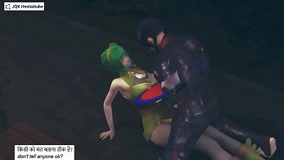 anime porn 3-dimensional - Captain America and green forest queen